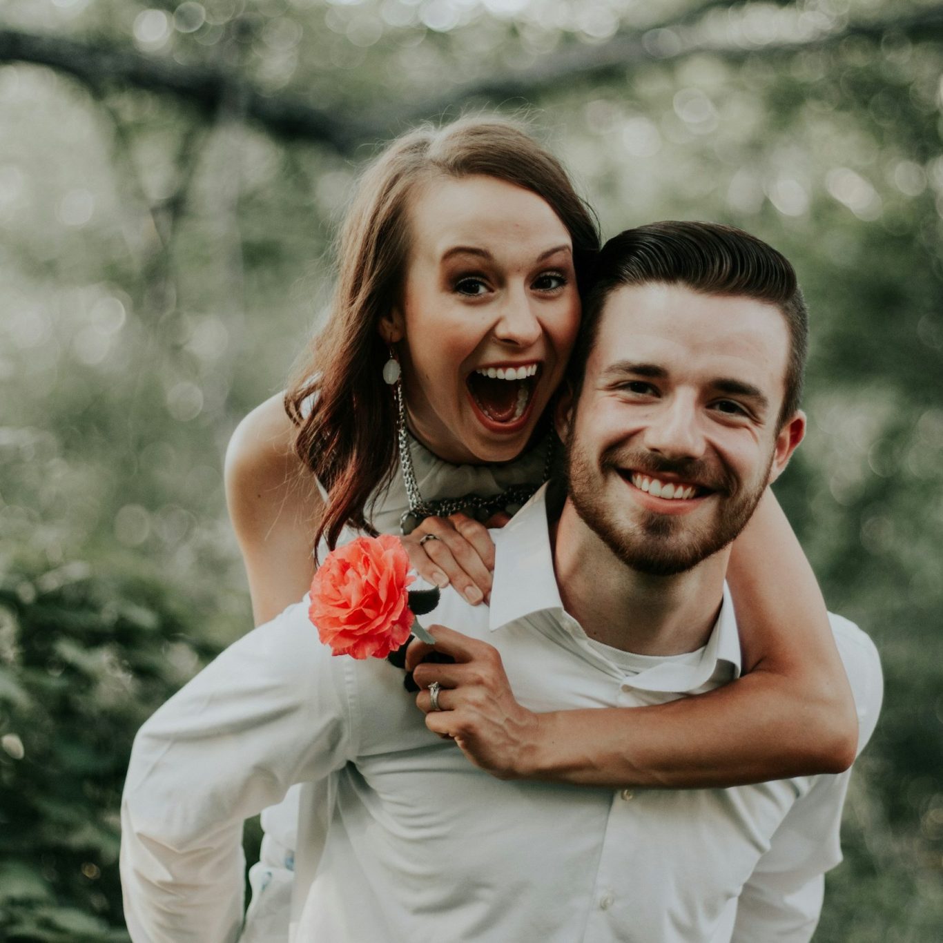 Un couple heureux au Salon La vie à 2